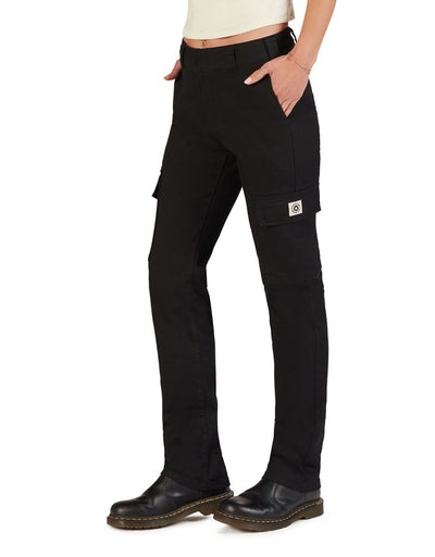 Flex Straight Leg Cargo Pant (Black)