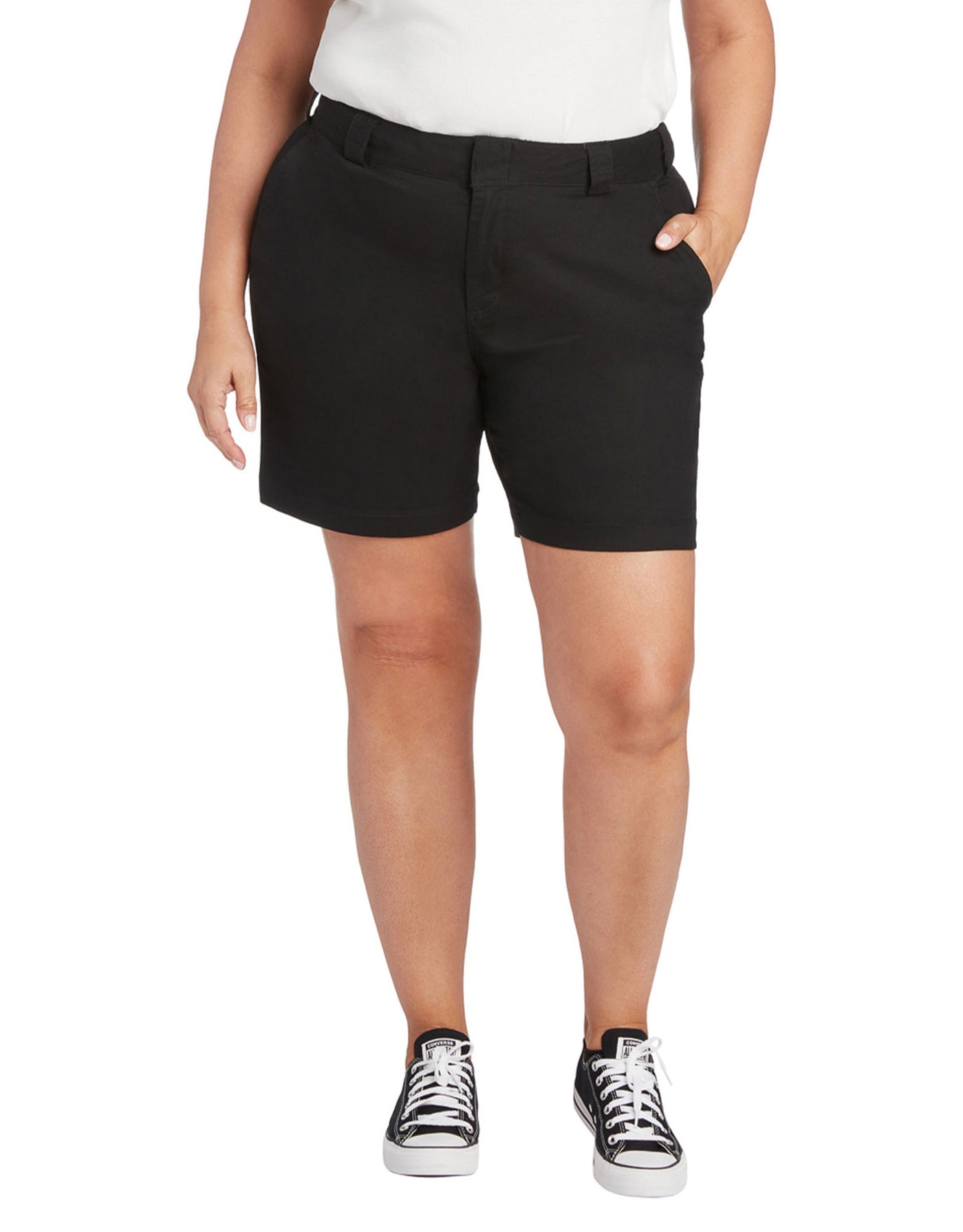 High Rise Worker Bermuda Short + (Black)