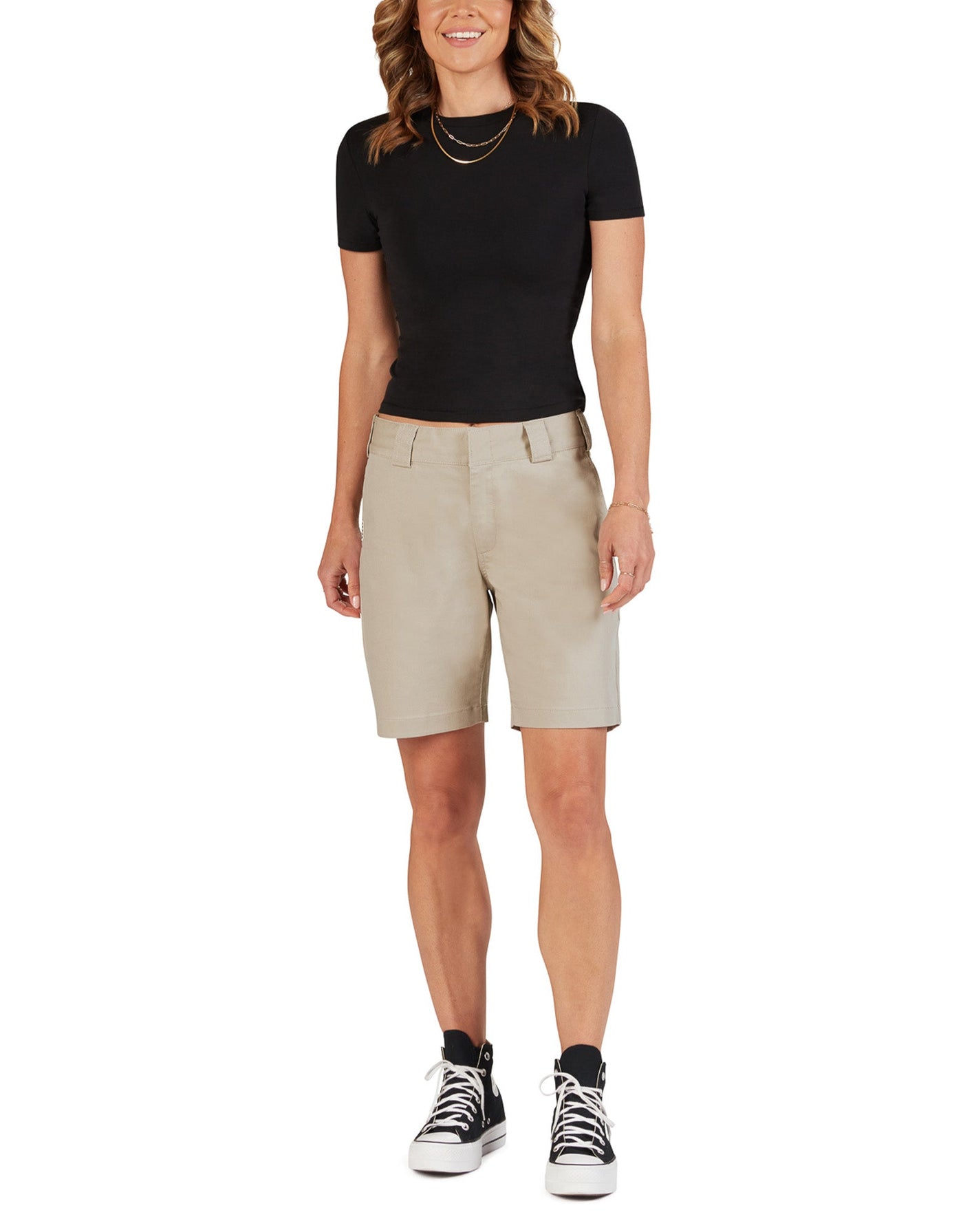 High Rise Worker Bermuda Short (Khaki)